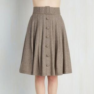 ModCloth Intern of Fate Wool Retro Skirt